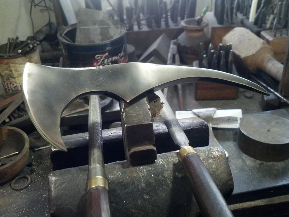 Hand forged functional hand tools, weapons and implements from 10th Century Viking to 18th Century American styles